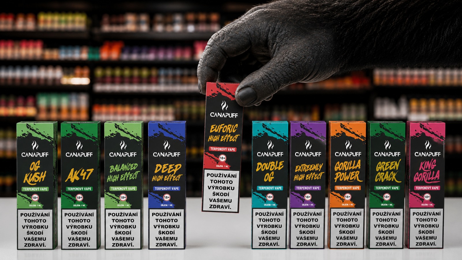 Terpenové vape Canapuff: když je hlavní aroma