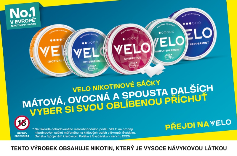Nikotinové sáčky VELO v mnoha skvělých příchutích!
