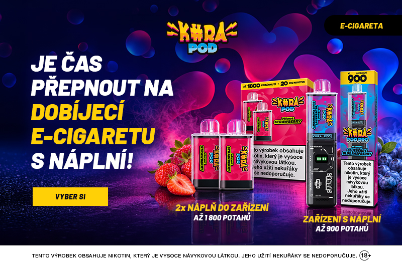 E-cigareta s technologií POD systém od značky Kura