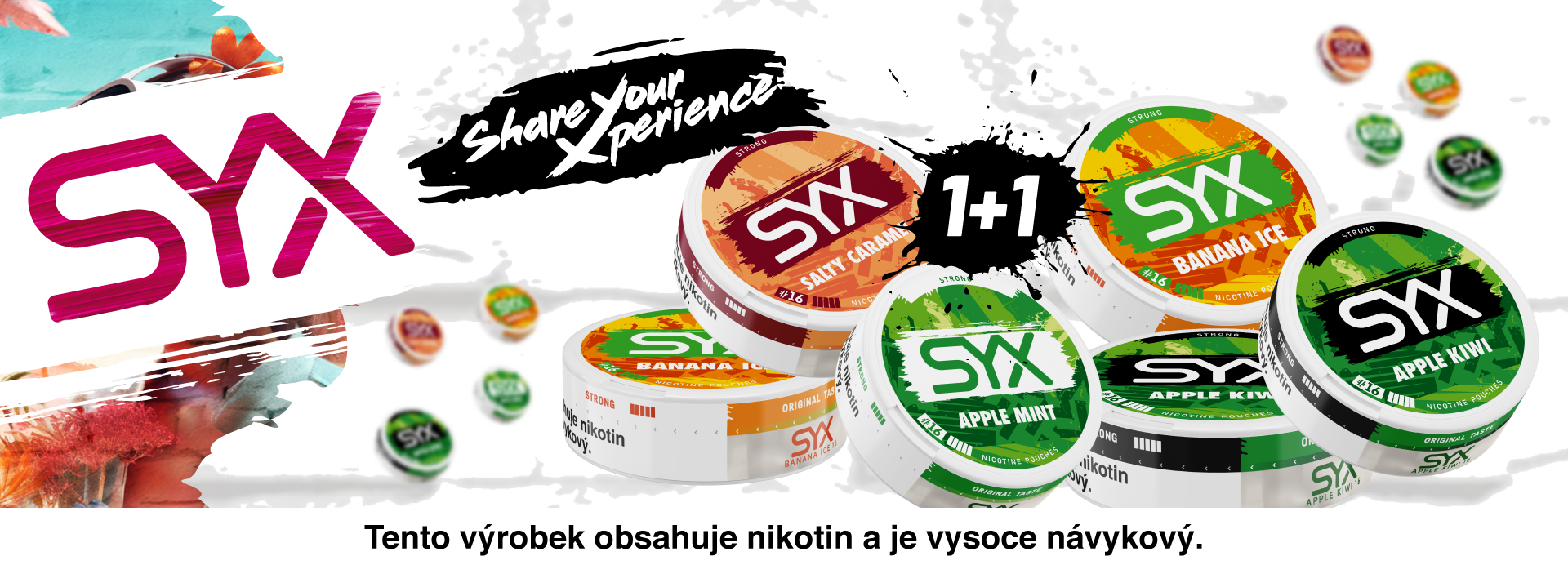 Nikotinové sáčky SYX v akci 1+1 zdarma