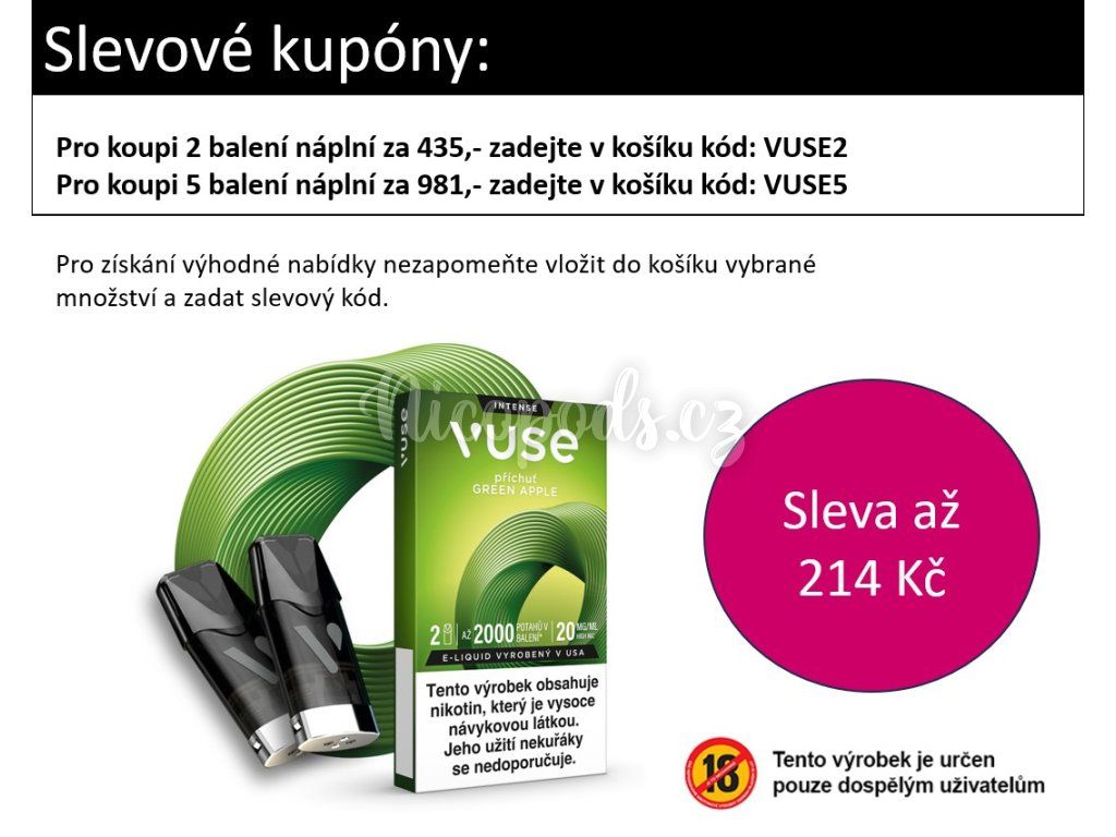 vuse pods green apple VUSE POD GREEN APPLE 18 MG