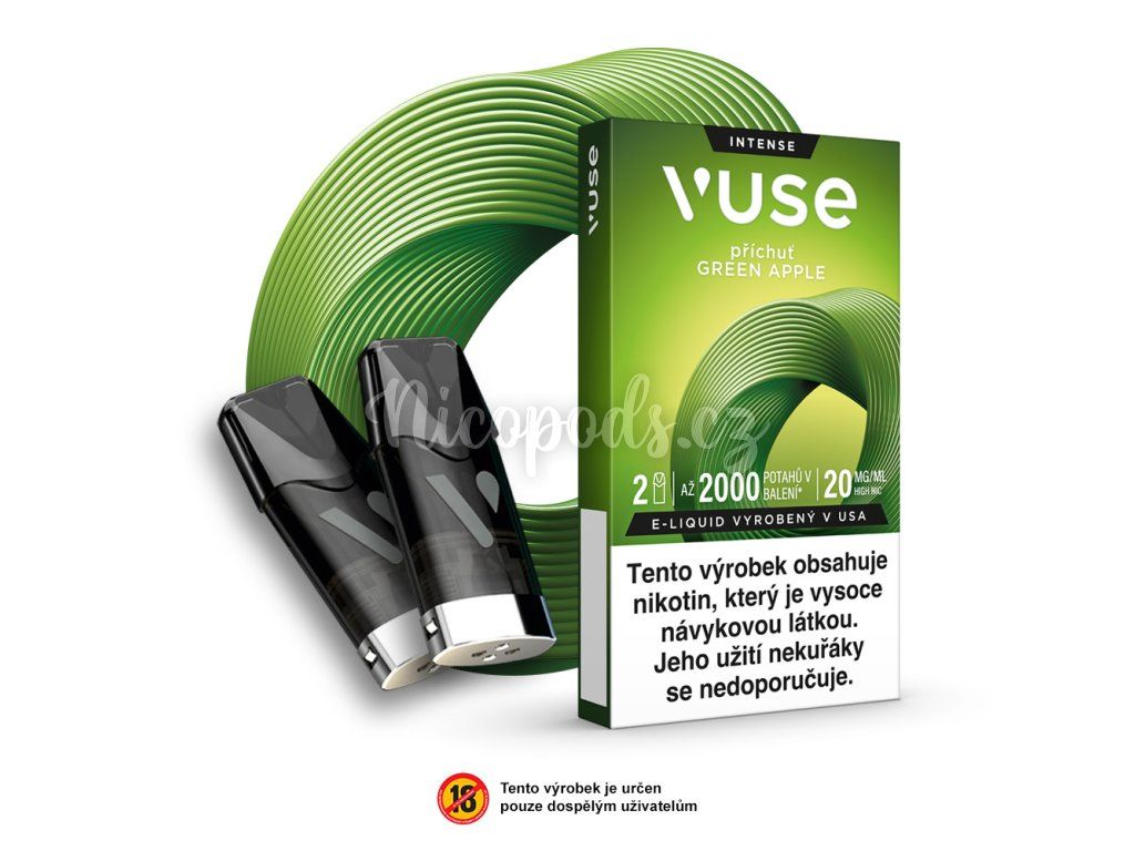 vuse pods 18mg VUSE POD GREEN APPLE 18 MG