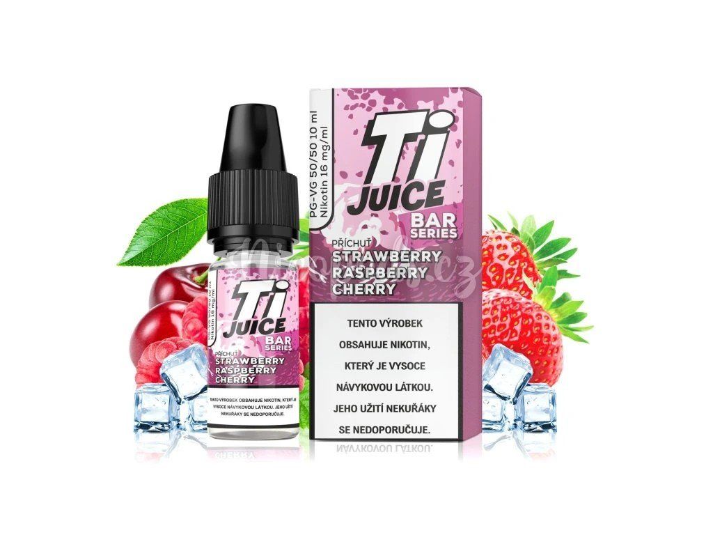 E-LIQUID TI JUICE BAR SERIES STRAWBERRY RASPBERRY CHERRY - Nicopods.cz