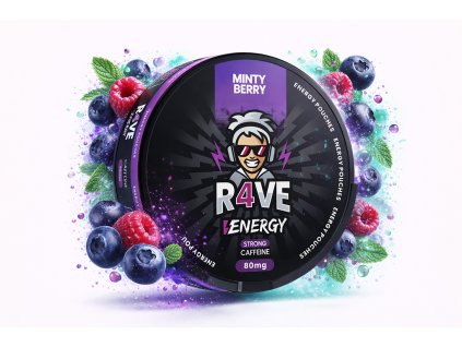 R4VE ENERGY MINTY BERRY 80 mg prichut