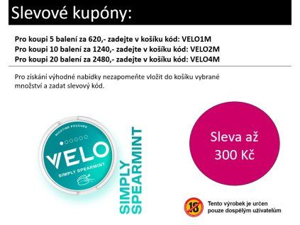 VELO Simply Spearmint coupon