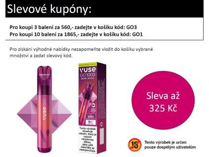 VUSE GO 1000 PEN Berry Blend 18mg