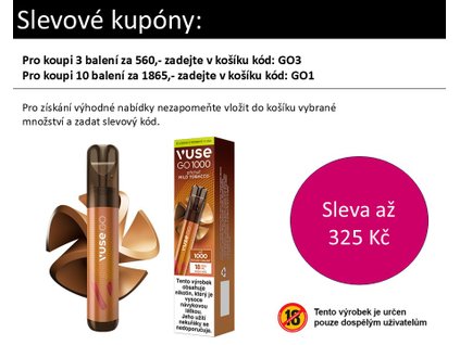 vuse smooth tobacco Go Box Creamy | Disposable Vape VUSE GO - Disposable E-Cigarettes