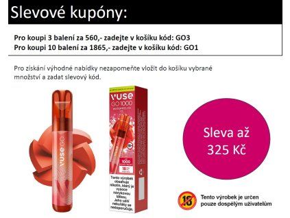 VUSE GO 1000 PEN Watermelon Ice 18mg