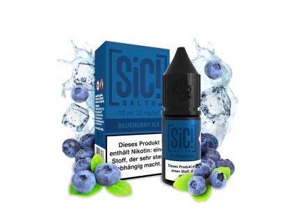 e liquid sic salts blueberry ice 10ml 20mg