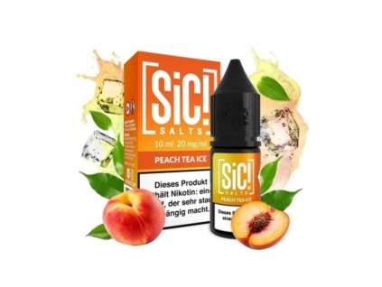 e liquid sic salts peach tea ice 10ml 20mg