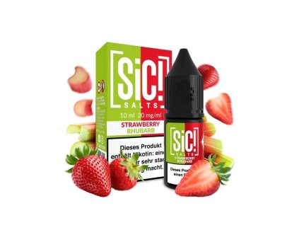e liquid sic salts strawberry rhubarb 10ml 20mg