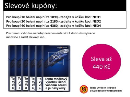 Neo Signature slevový kód