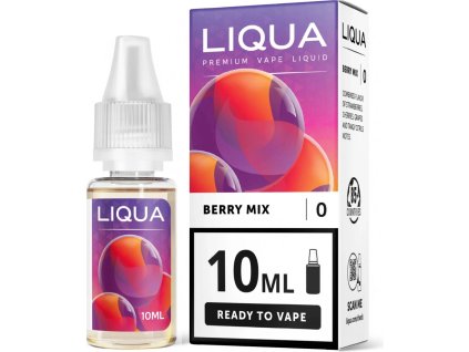 liqua e liquid bez nikotinu berry mix lesni plody