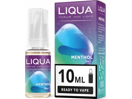 liqua e liquid bez nikotinu methol máta