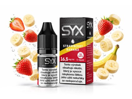 SYX NS E LIQUID STRAWBERRY BANANA 16.5 mg:ml ovoce ovoce