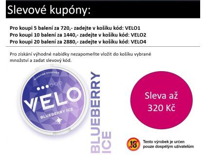 Velo Blueberry Ice kupon