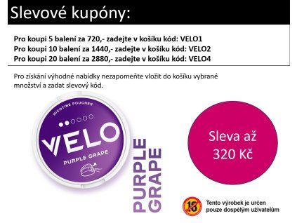 Velo Purple Grape 6mg kupon