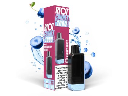 riot connex 1000 pod blue cherry burst 18mg