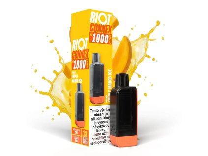riot connex 1000 pod triple mango ice 18mg