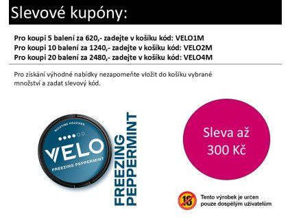 Velo Freezing peppermint mini coupon